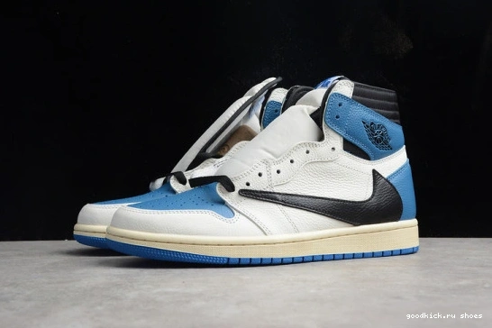 Blue Air DH3227-105 DH3227-105 x Jordan OG High 1 Military x Scott SP Travis Fragment 0428